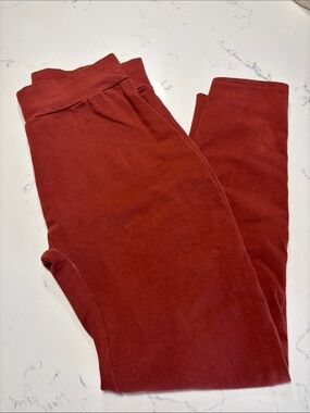 Women's High-Rise Rust Red Leggings